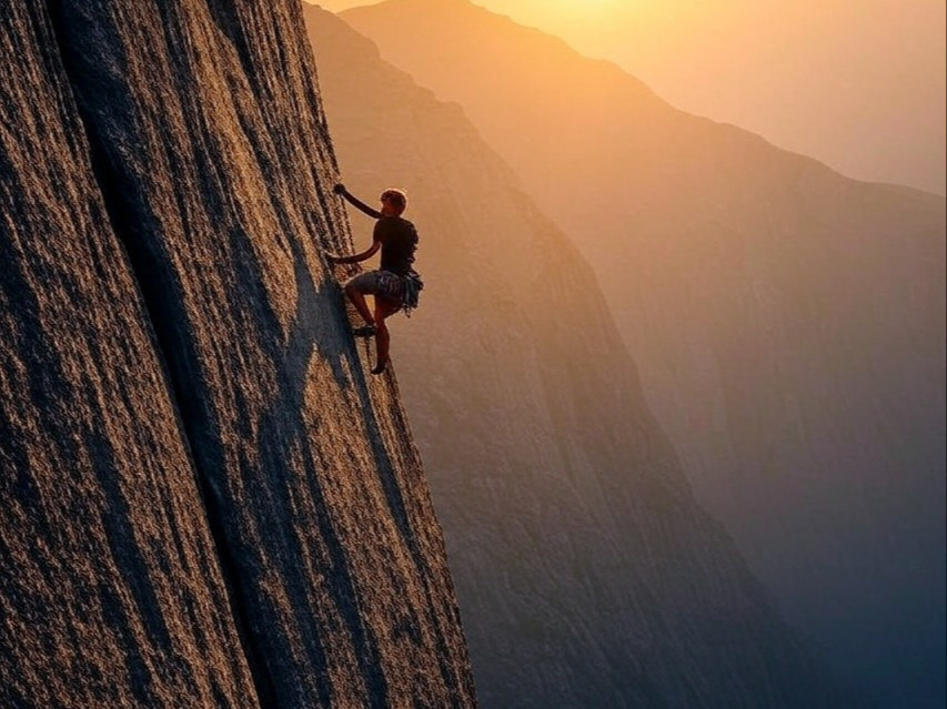 Personal Mastery - climbing the rock-face of life